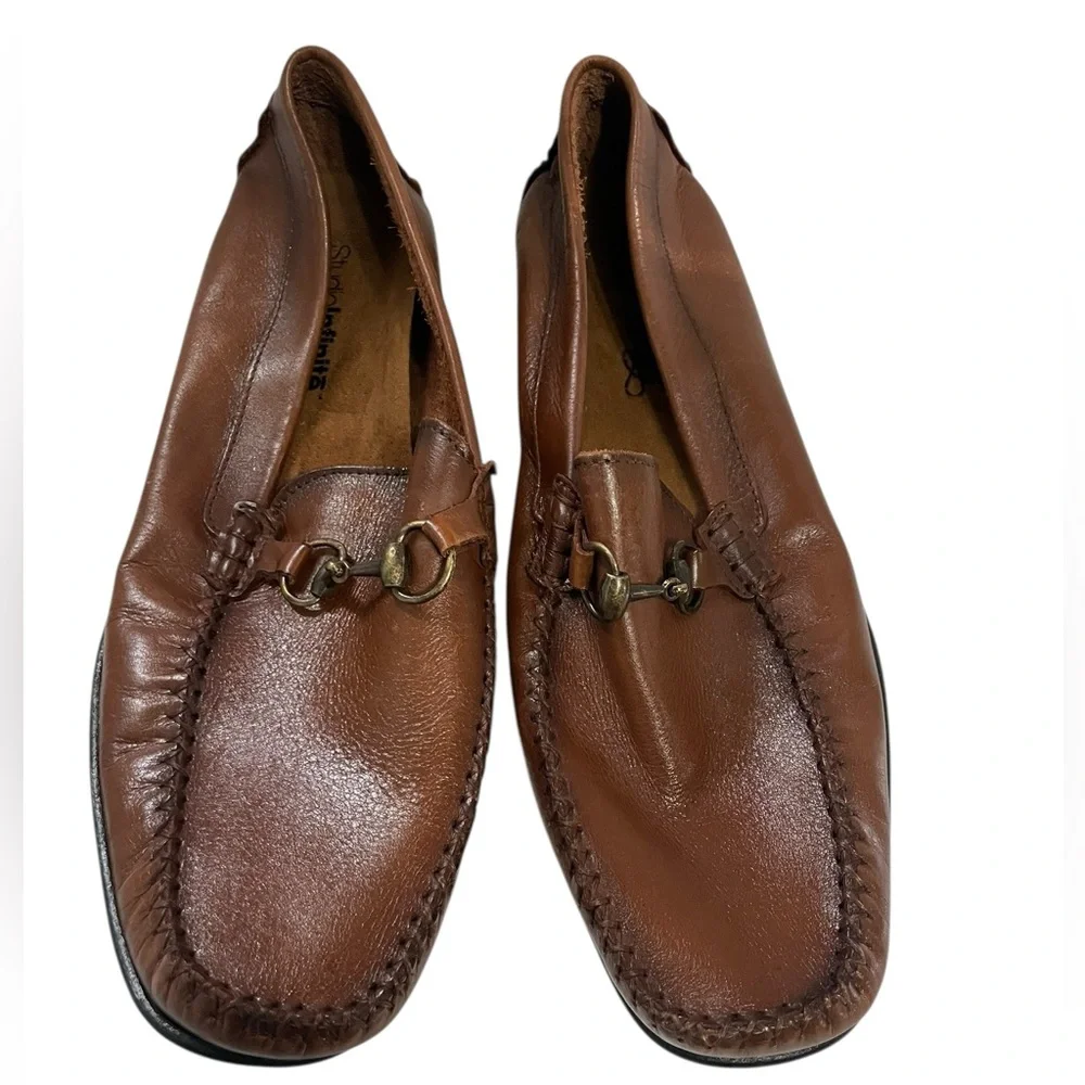 Studio Infinite cognac Dalton Leather loafer horse bit US size 12 made in Brazil